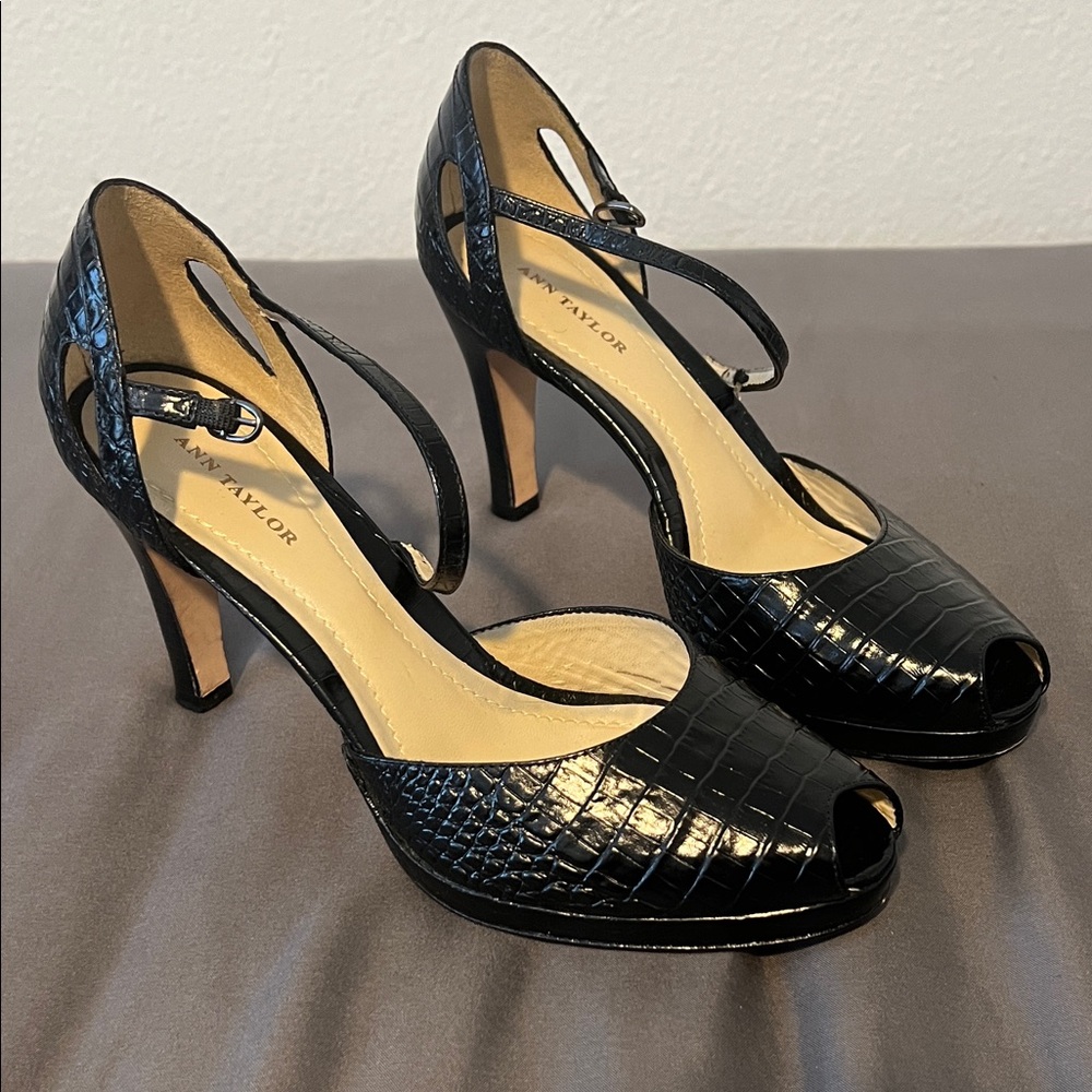 Ann Taylor open toe heels
